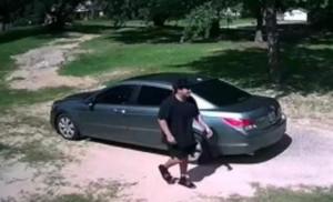 This screenshot of a video shows a person of interest who may be with Abby, a 15-year-old Bullard girl who went missing over the weekend. Authorities are calling it a runaway case. She may have left in an Uber when she was last seen. The vehicle of the person of interest appears to be a dark gray Honda Accord. (Smith County Sheriff's Office/Contributed Photo)