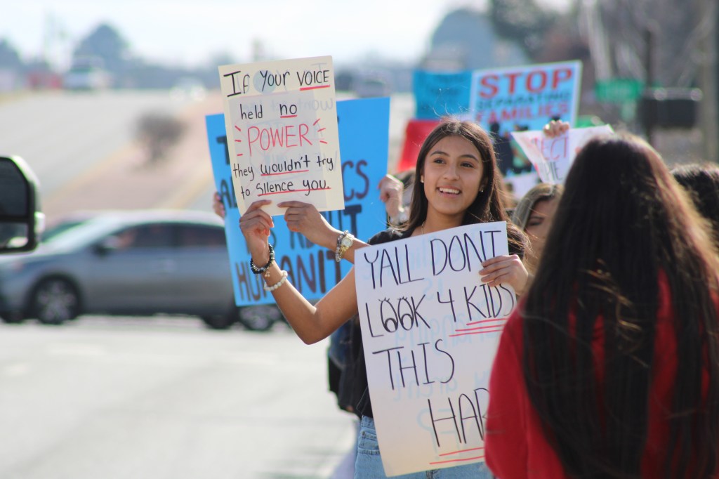 During walkout, Tyler students join with ‘collective voice’ against ICE, local impacts to families
