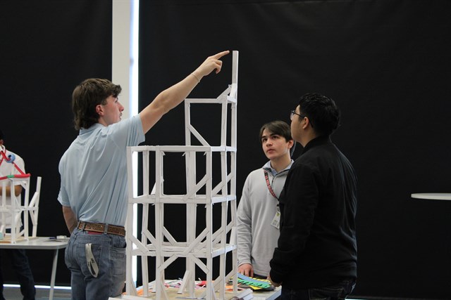 Engineering students at Tyler ISD design roller coaster projects