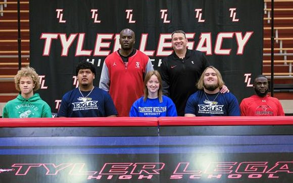 Tyler Legacy signs 5 with college programs